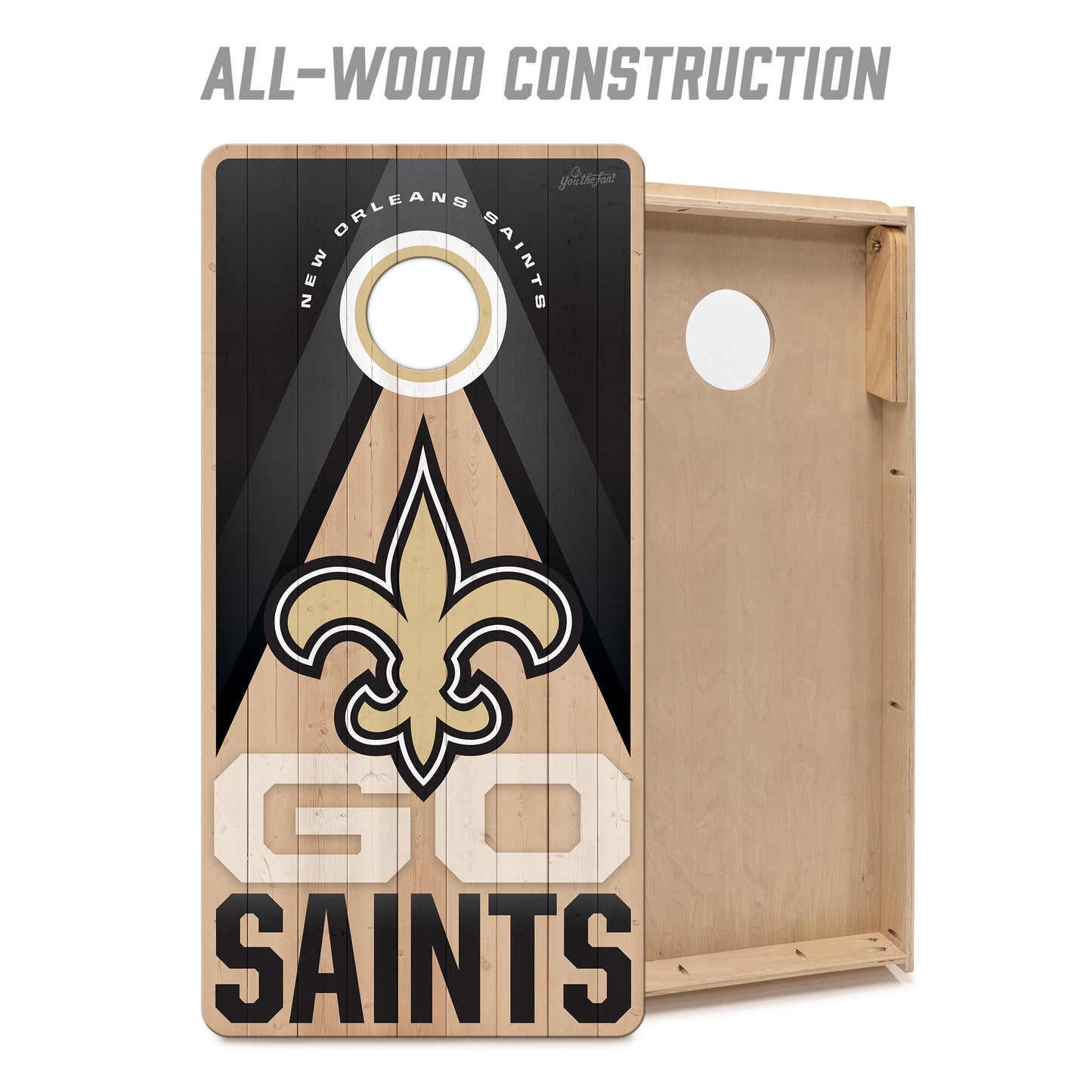 NFL New Orleans Saints 2' x 4' Slogan Series Cornhole