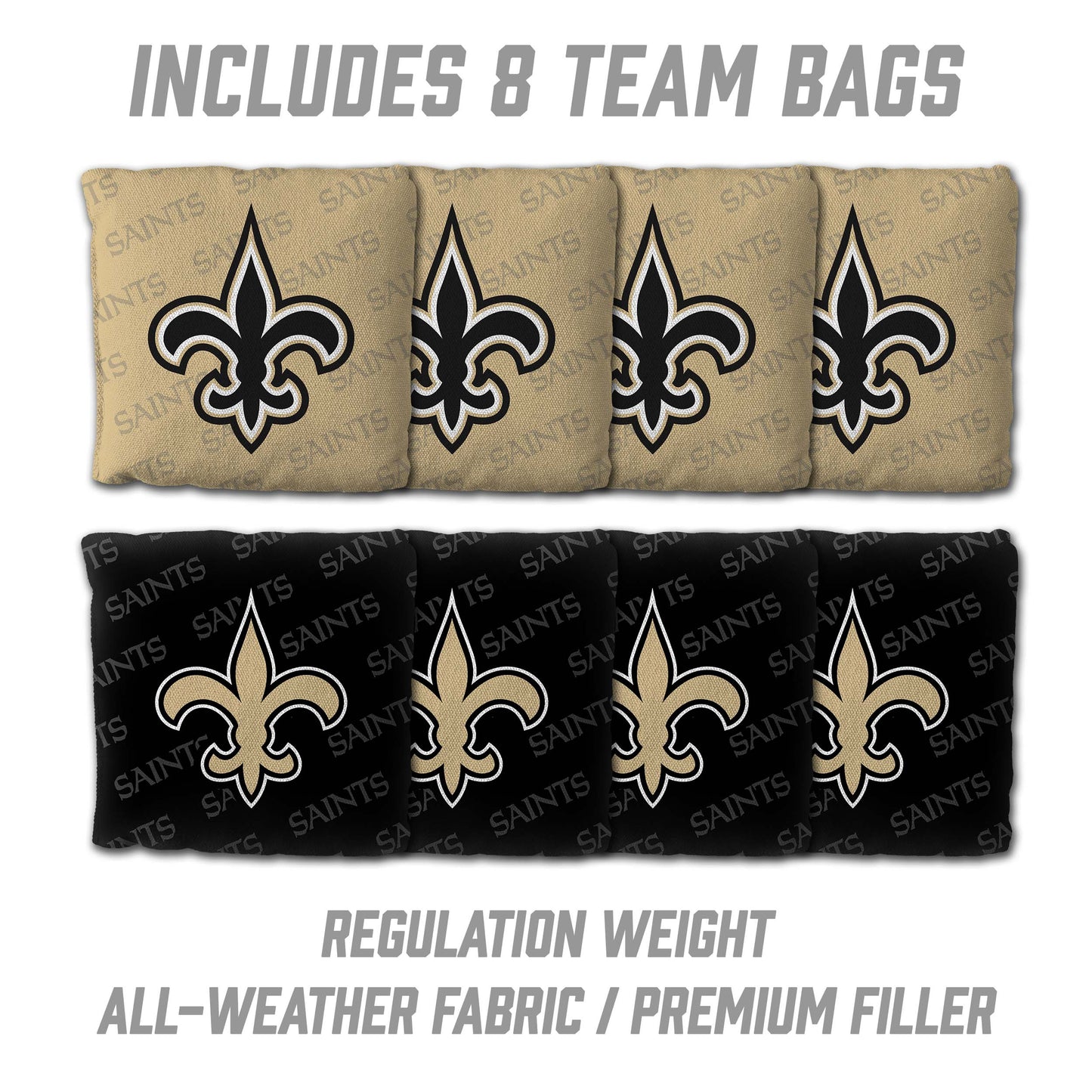NFL New Orleans Saints 2' x 4' All-Wood Cornhole Set