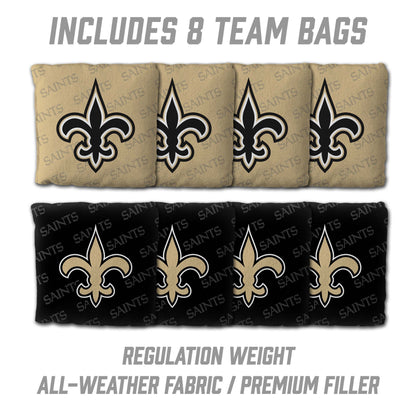 NFL New Orleans Saints 2' x 4' All-Wood Cornhole Set