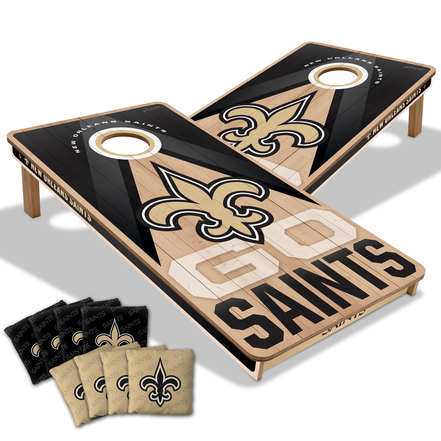 NFL New Orleans Saints 2' x 4' Slogan Series Cornhole