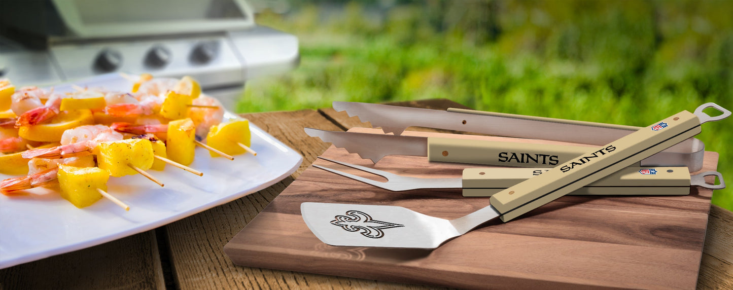 NFL New Orleans Saints Spirit Series 3-Piece BBQ Set - Alt View 1