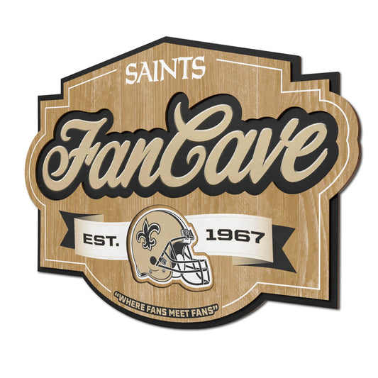 New Orleans Saints Fan Cave Wall Art