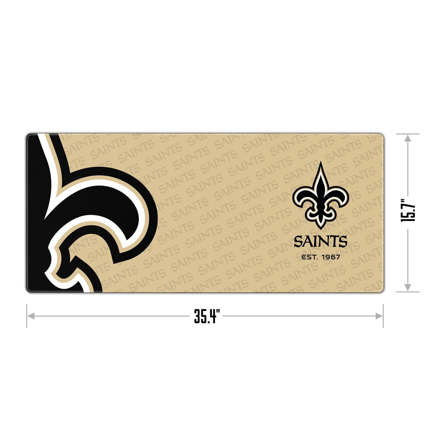 New Orleans Saints Logo Series Desk Pad Alt 1
