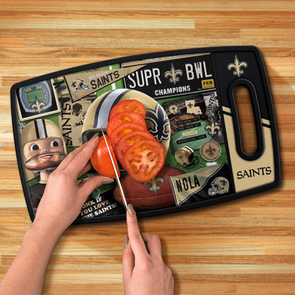 New Orleans Saints Retro Series Cutting Board Alt 3