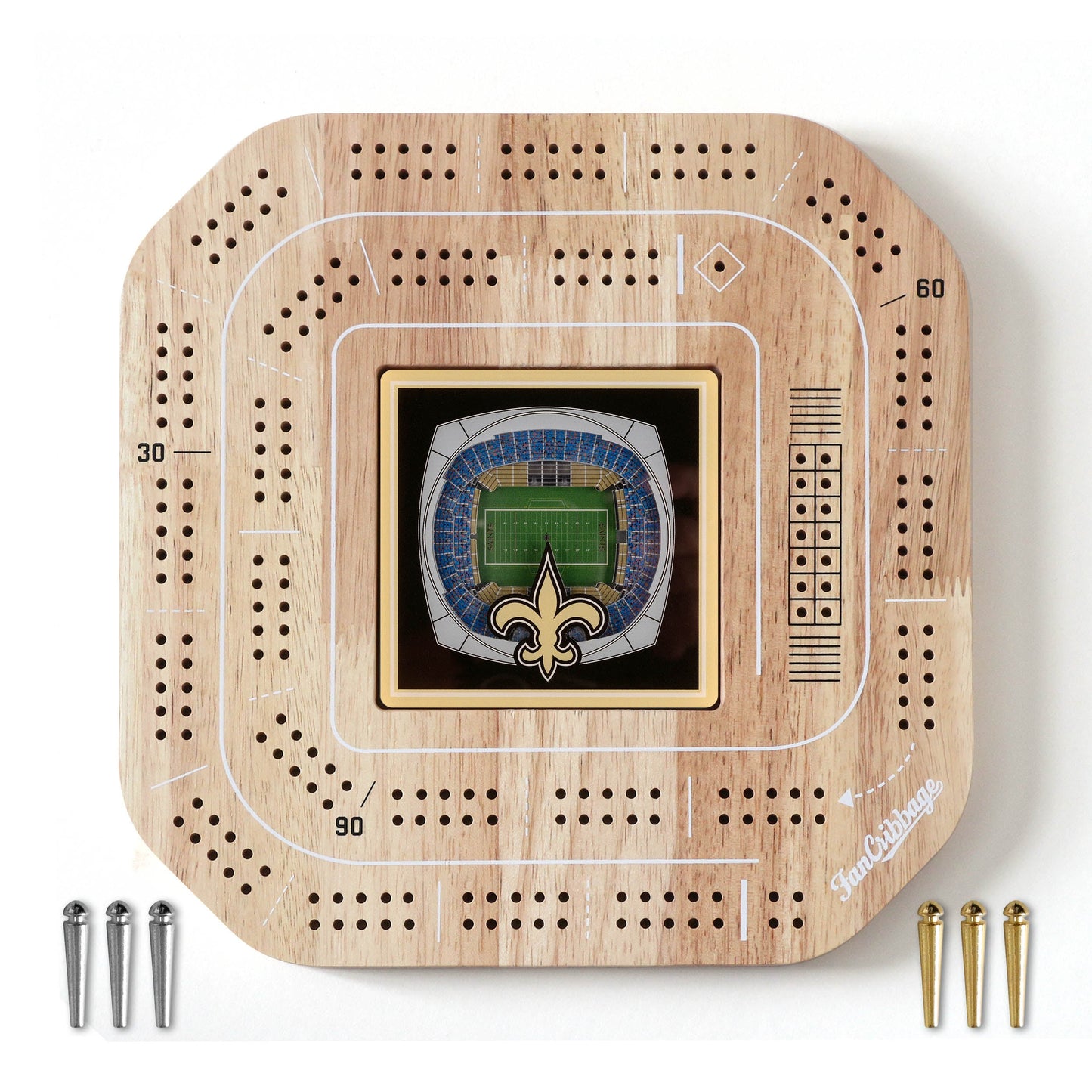 NFL New Orleans Saints StadiumView Cribbage Game