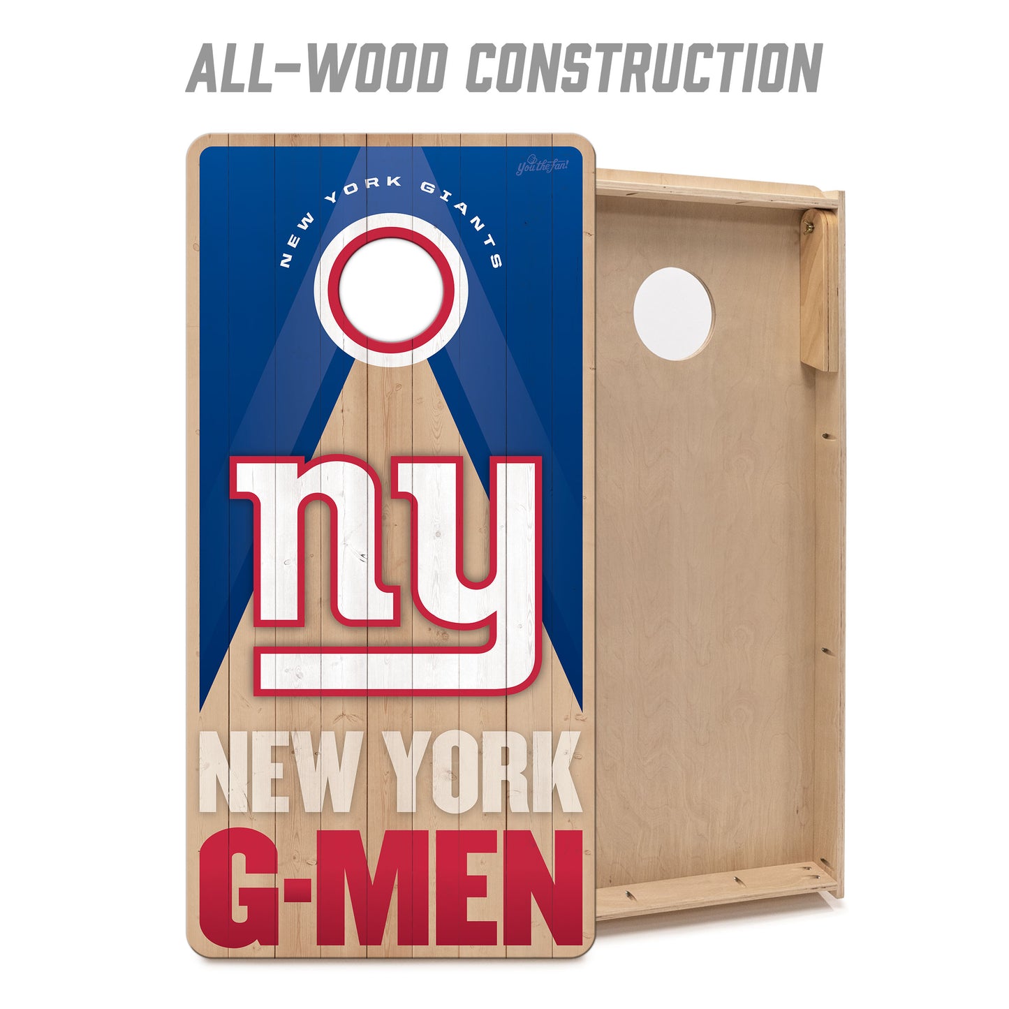 NFL New York Giants 2' x 4' All-Wood Cornhole Set