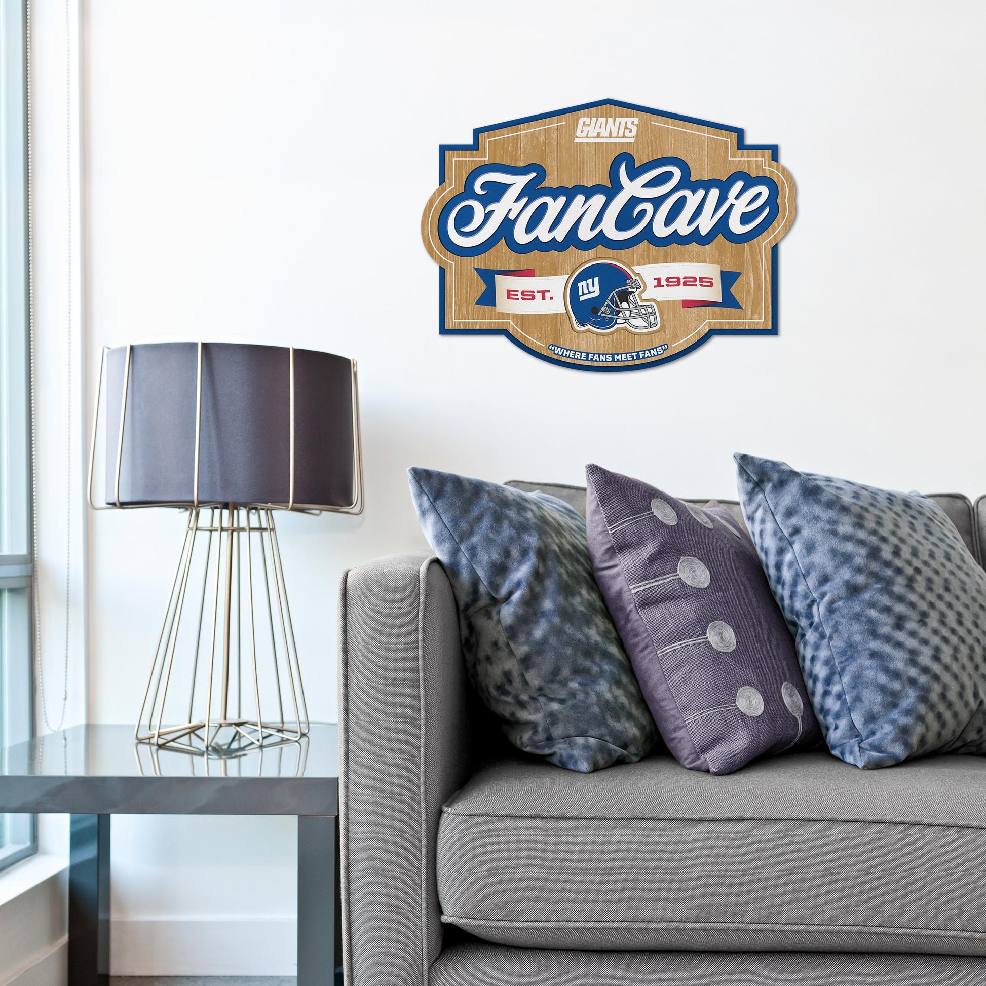 New York Giants Fan Cave Wall Art Alt 1