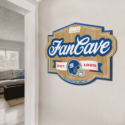 New York Giants Fan Cave Wall Art Alt 2