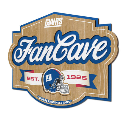 New York Giants Fan Cave Wall Art