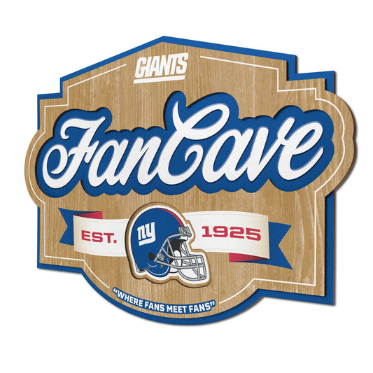 New York Giants Fan Cave Wall Art