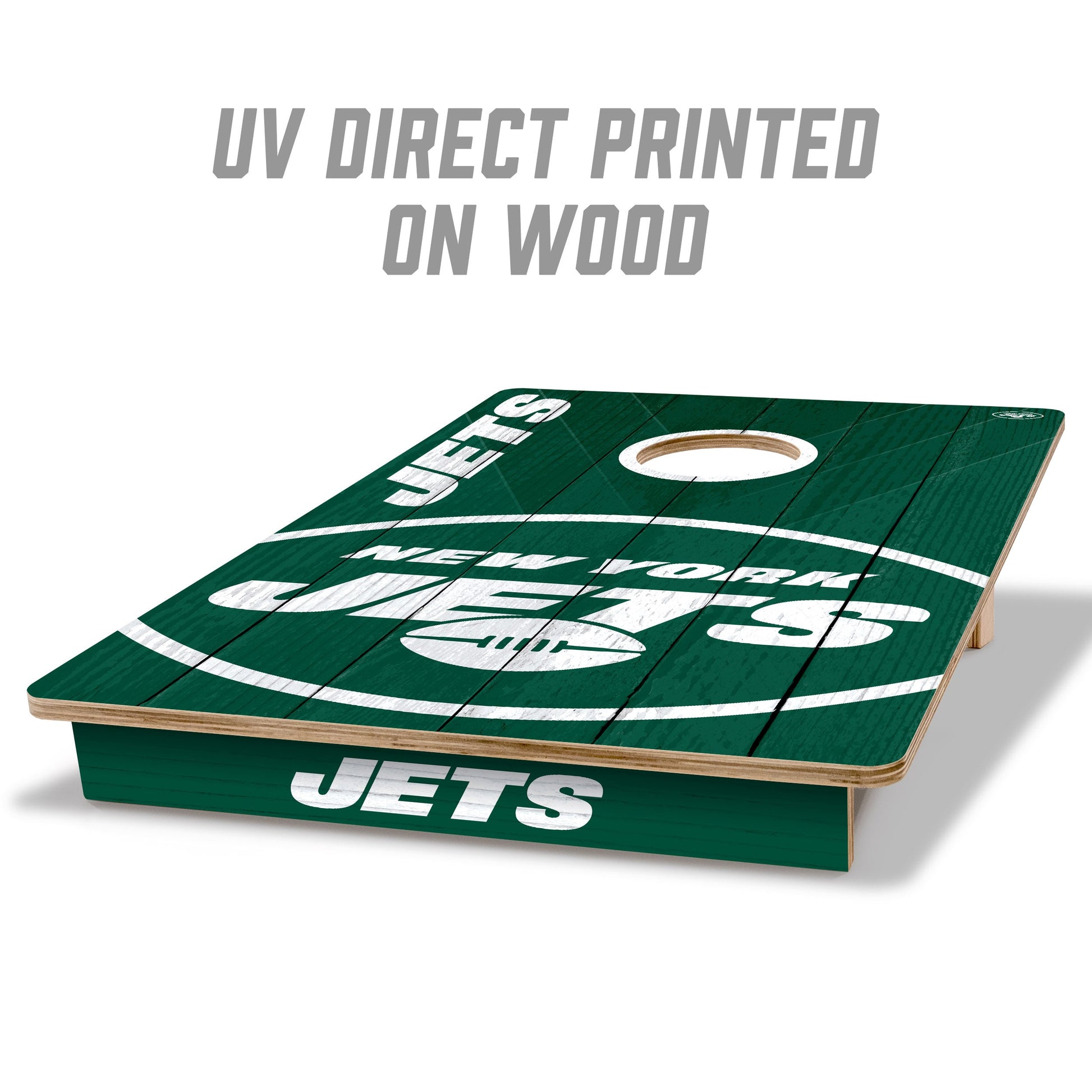 NFL New York Jets 2' X 3' All-Wood Cornhole Set - Alt 1