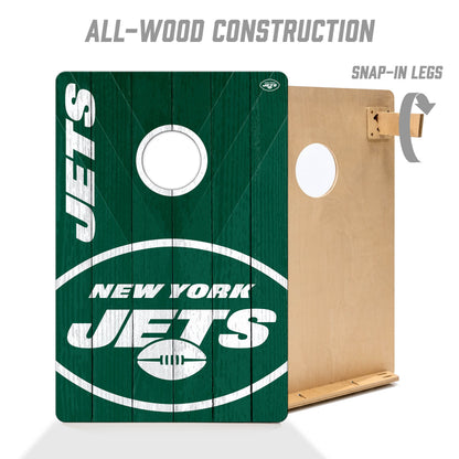 NFL New York Jets 2' X 3' All-Wood Cornhole Set - Alt 2