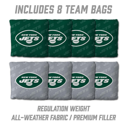 NFL New York Jets 2' X 3' All-Wood Cornhole Set - Alt 3