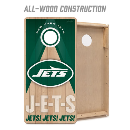 NFL New York Jets 2' x 4' All-Wood Cornhole Set
