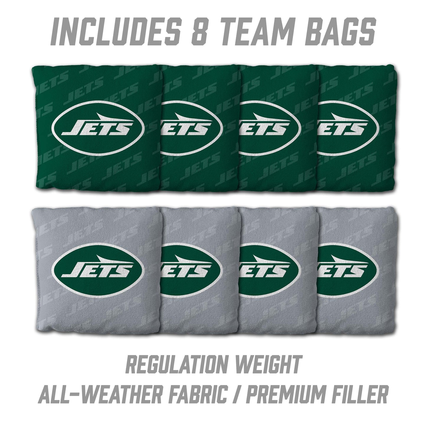 NFL New York Jets 2' x 4' All-Wood Cornhole Set