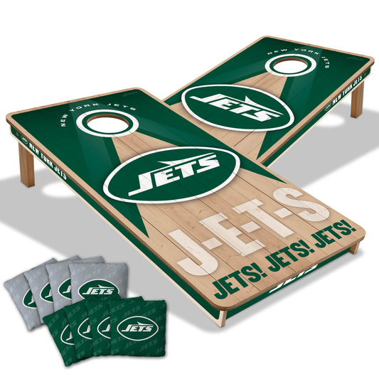 NFL New York Jets 2' x 4' All-Wood Cornhole Set