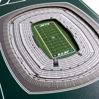 NFL New York Jets 3D Stadium Banner 8' X 32'