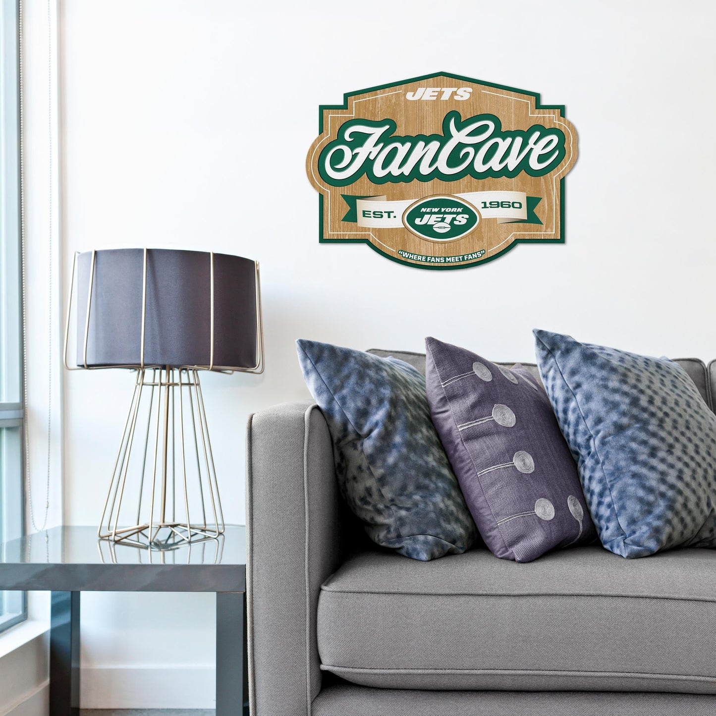 New York Jets Fan Cave Wall Art Alt 1