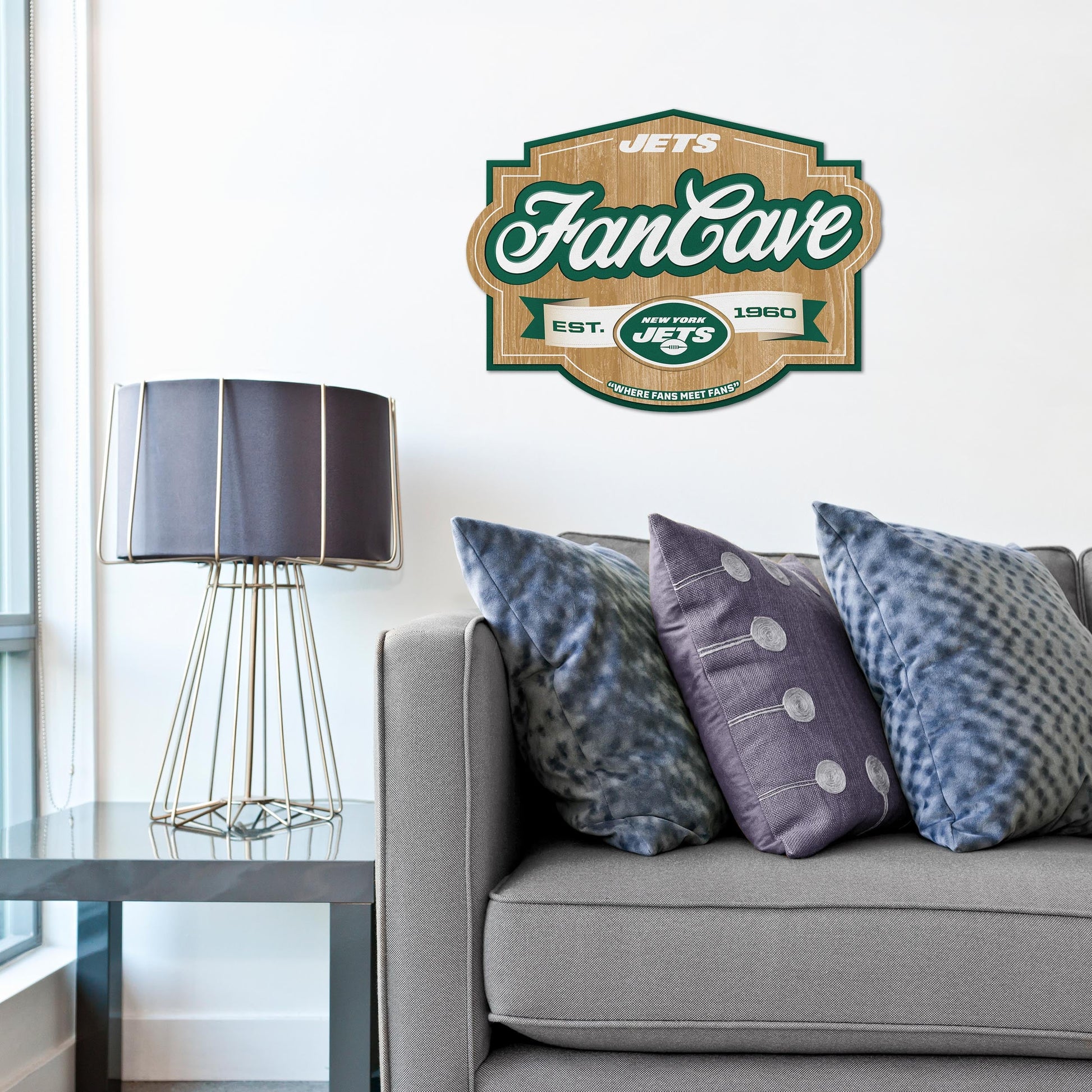 New York Jets Fan Cave Wall Art Alt 1