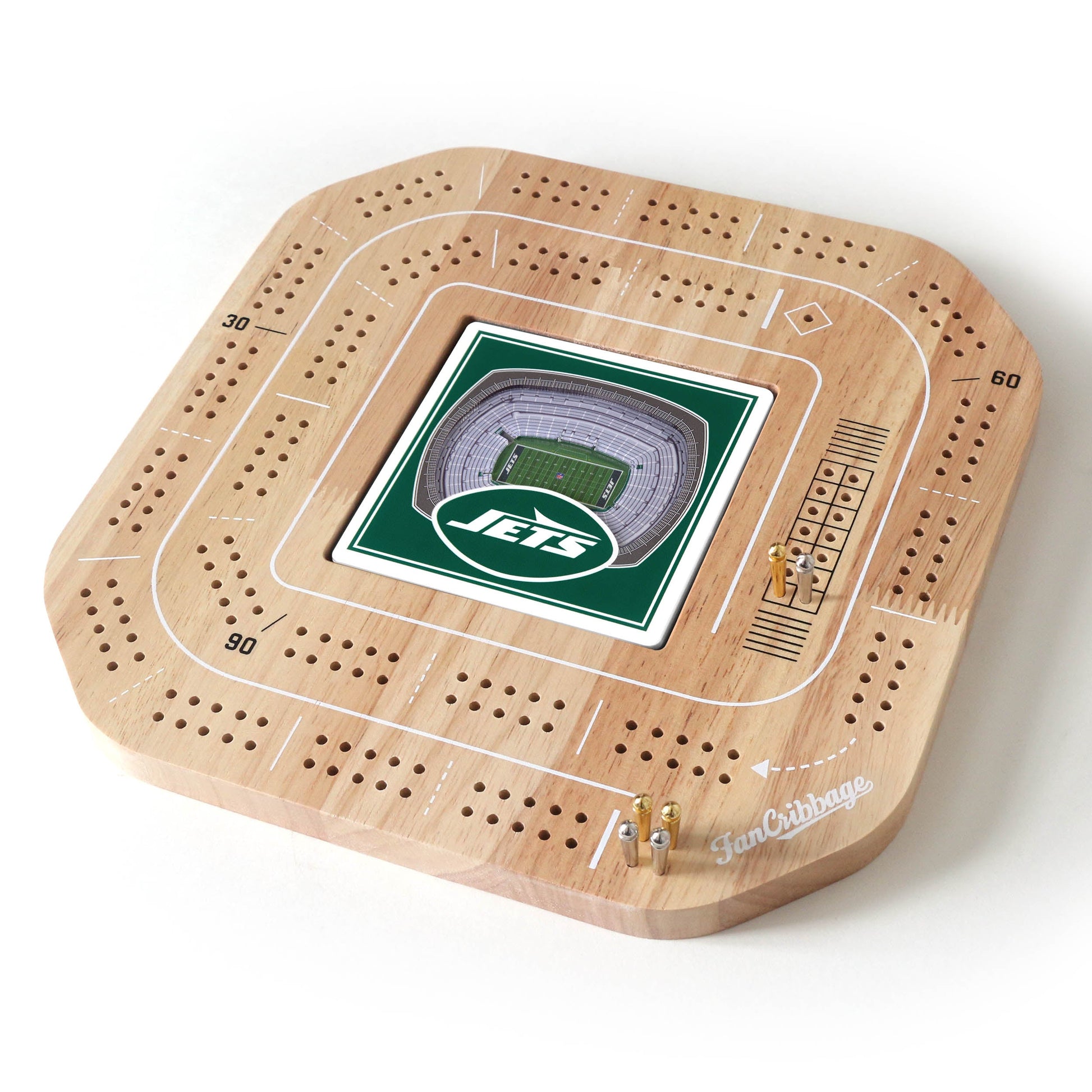 NFL New York Jets StadiumView Cribbage Game