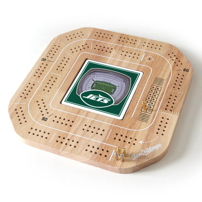 NFL New York Jets StadiumView Cribbage Game