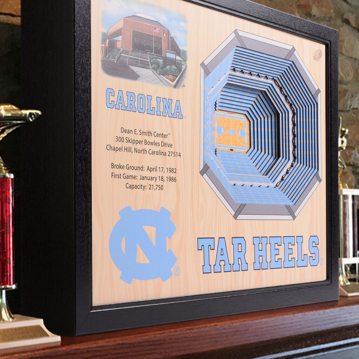 NCAA North Carolina Tar Heels 25-Layer StadiumView Wallart