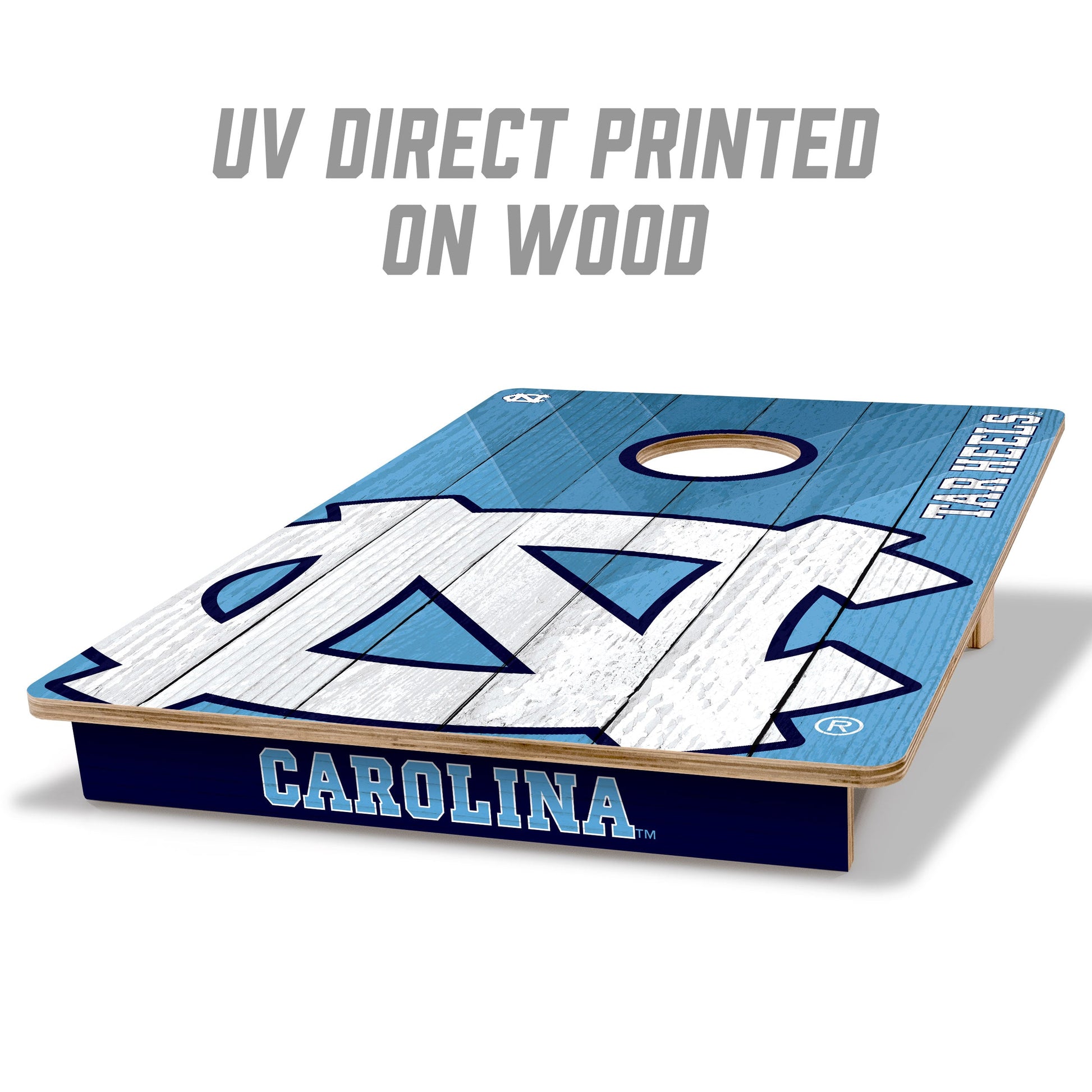 NCAA North Carolina Tar Heels 2' X 3' All-Wood Cornhole Set - Alt 1