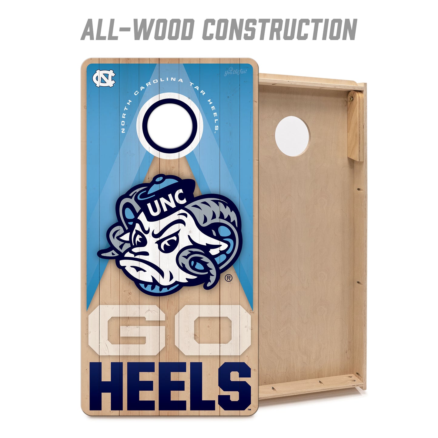 NCAA North Carolina Tar Heels 2' x 4' Slogan Series Cornhole