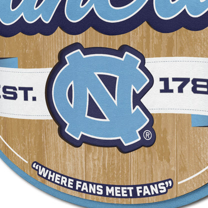 North Carolina Tar Heels Fan Cave Sign Alt 3