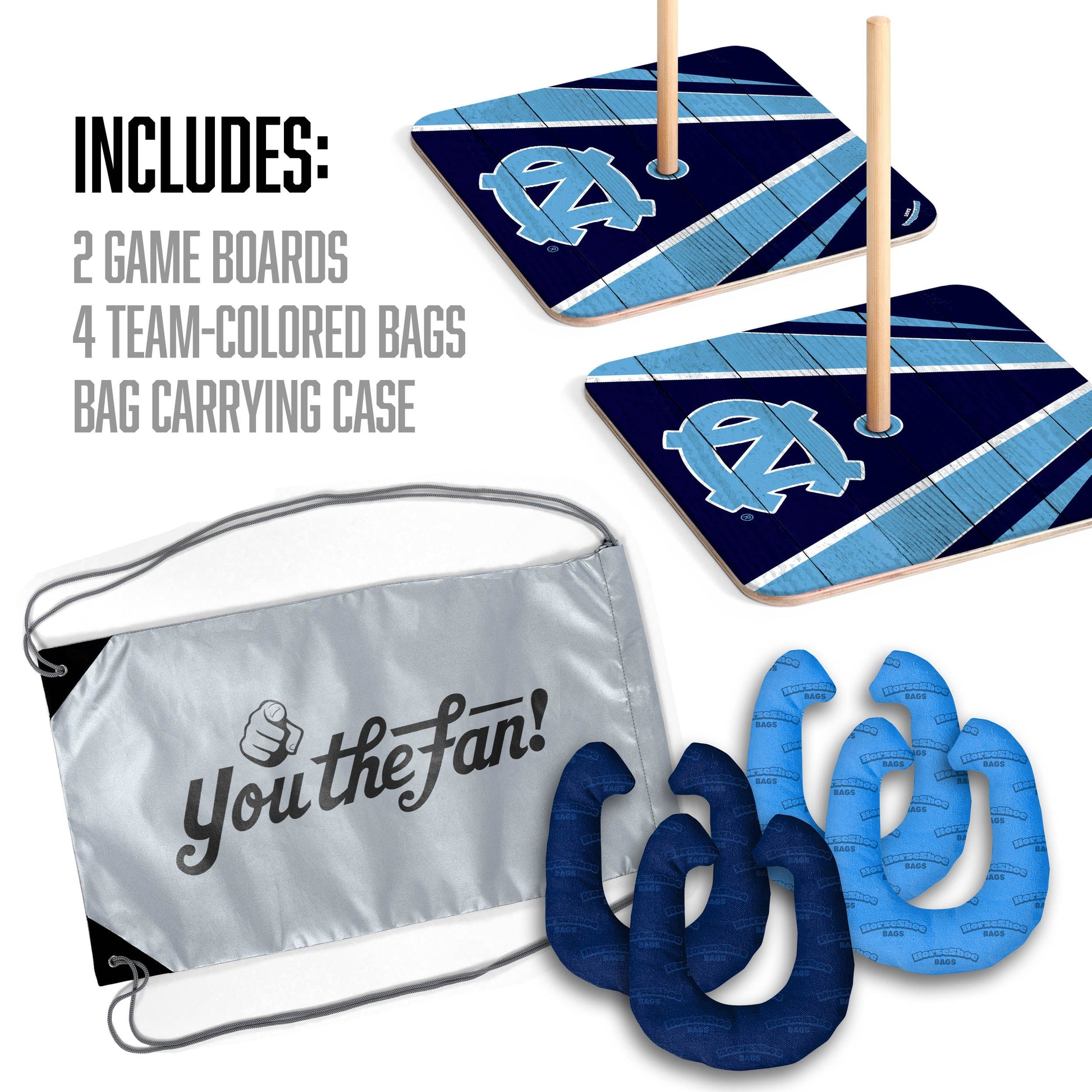 NCAA North Carolina Tar Heels Horseshoe Bag Game