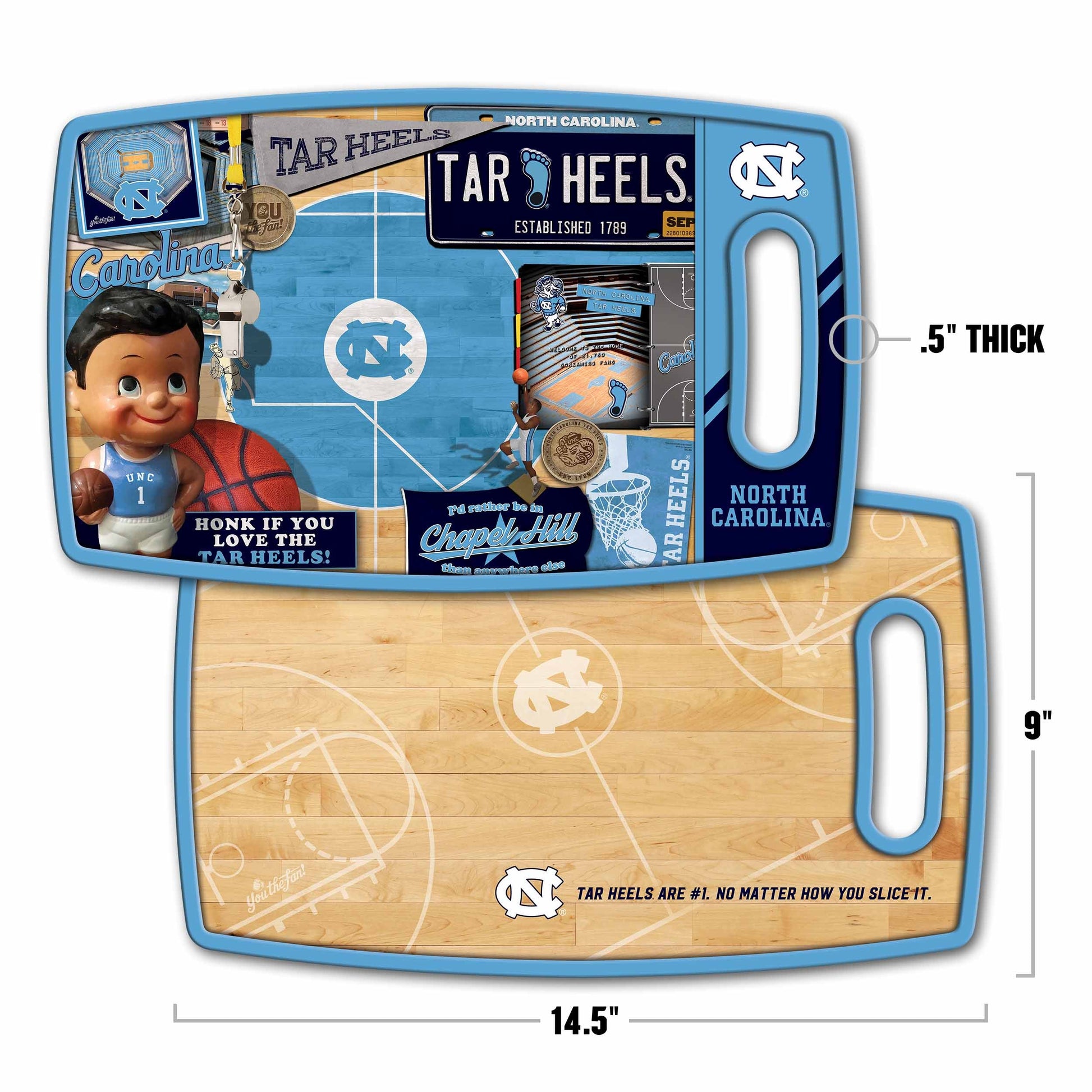 North Carolina Tar Heels Retro Series Cutting Board Alt 1