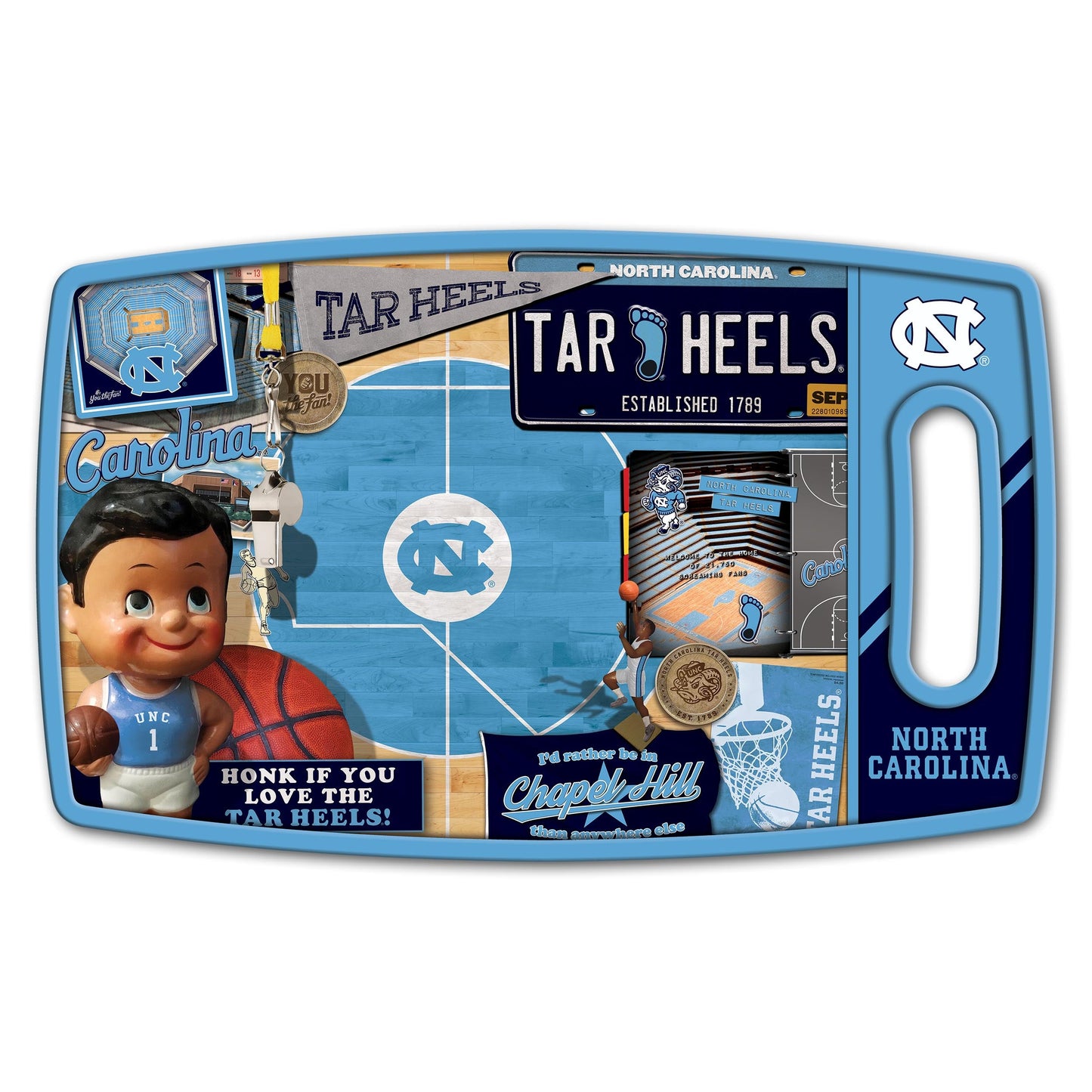 North Carolina Tar Heels Retro Series Cutting Board