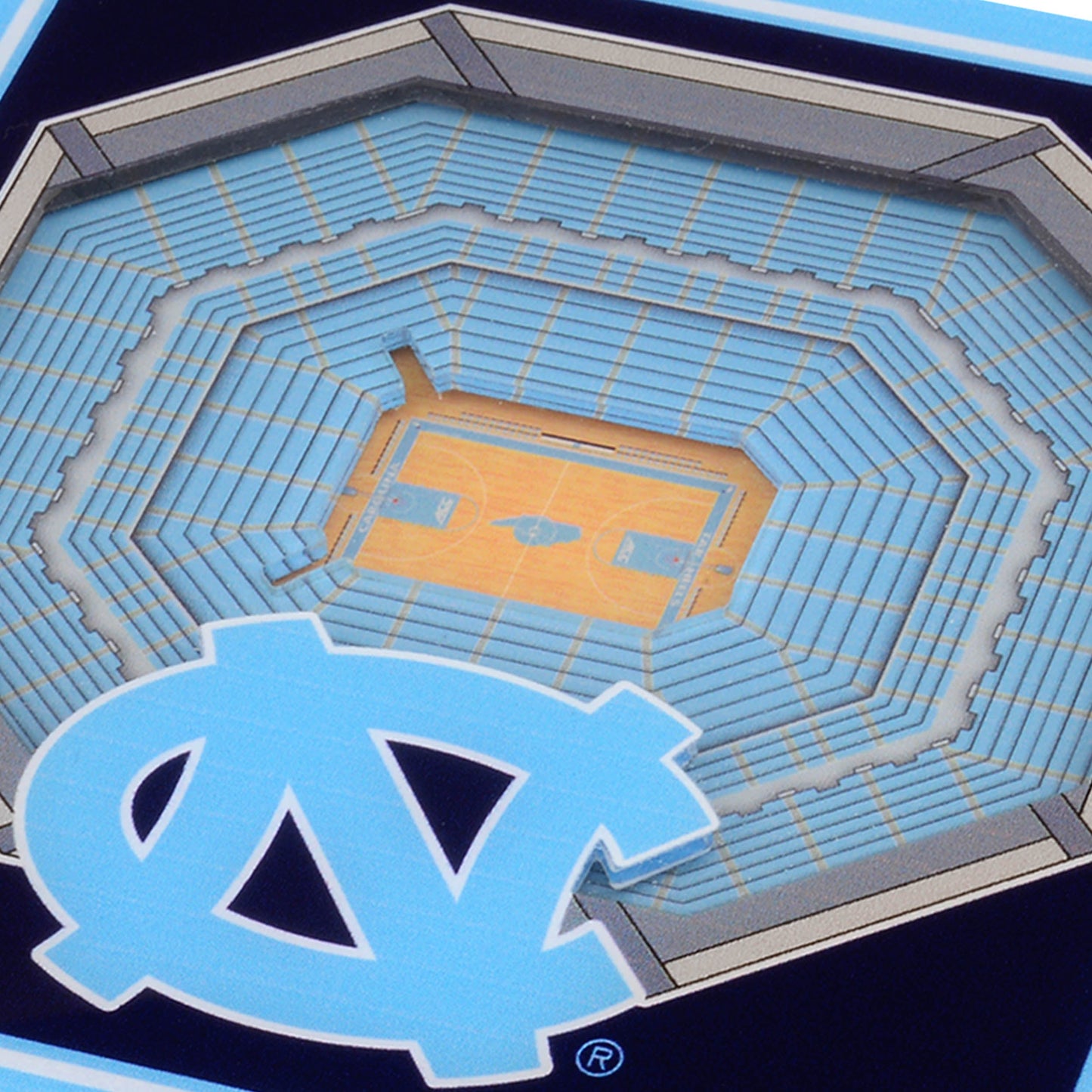 NCAA North Carolina Tar Heels StadiumView Cribbage