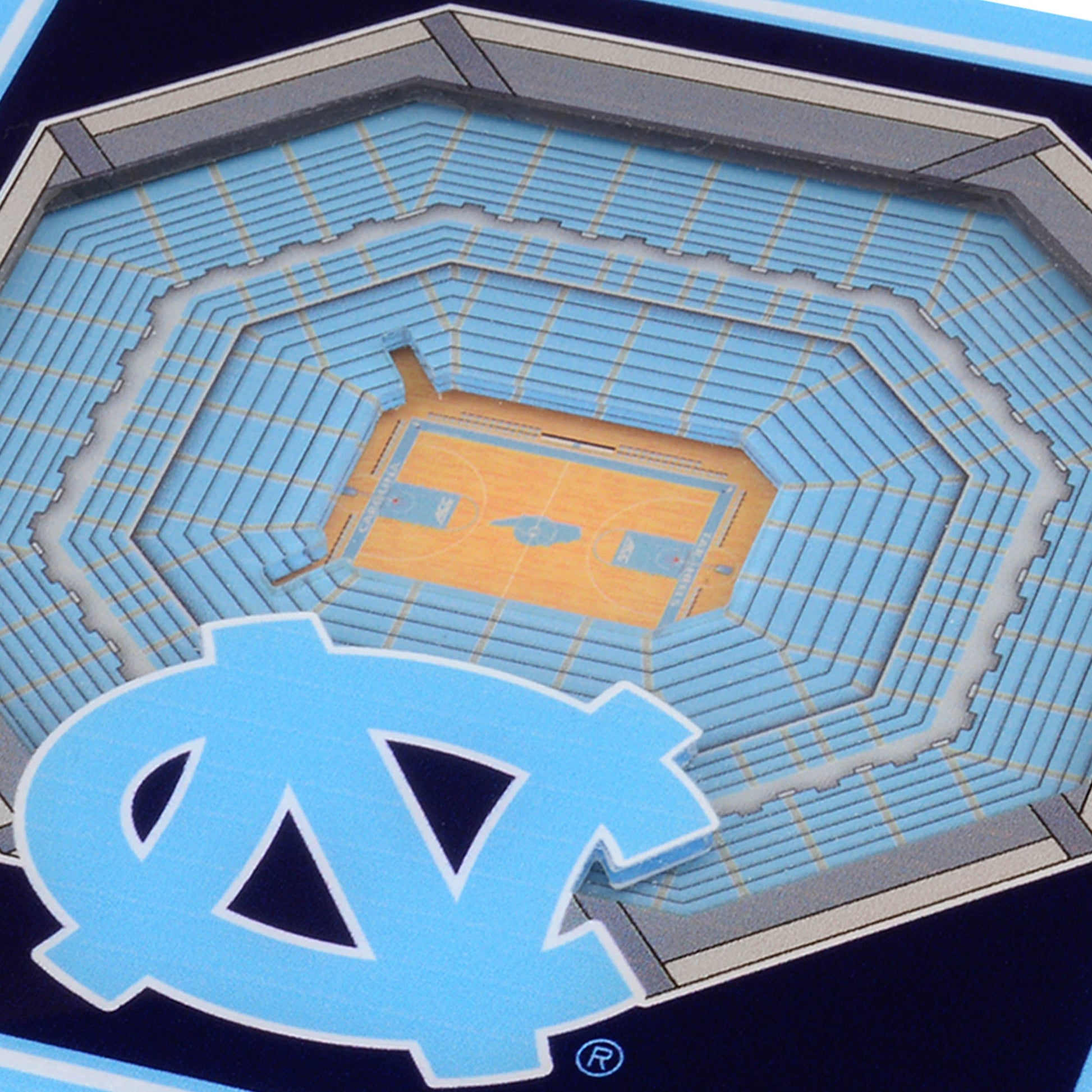 NCAA North Carolina Tar Heels StadiumView Cribbage