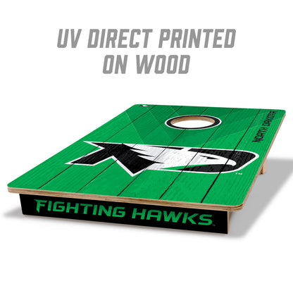 NCAA North Dakota Fighting Hawk 2' X 3' All-Wood Cornhole Set