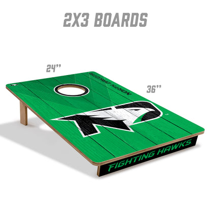 NCAA North Dakota Fighting Hawk 2' X 3' All-Wood Cornhole Set