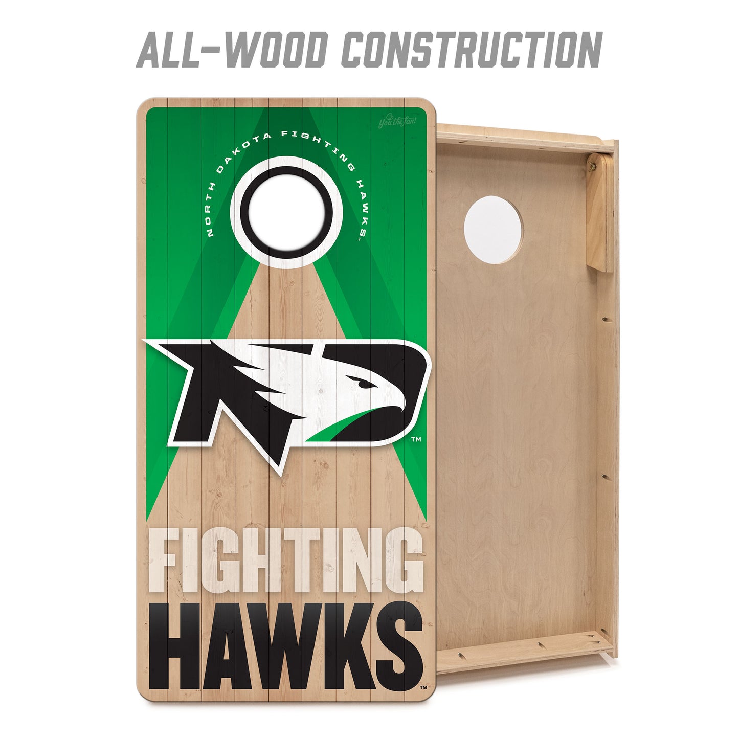 NCAA North Dakota Fighting Hawk 2' x 4' Slogan Series Cornhole