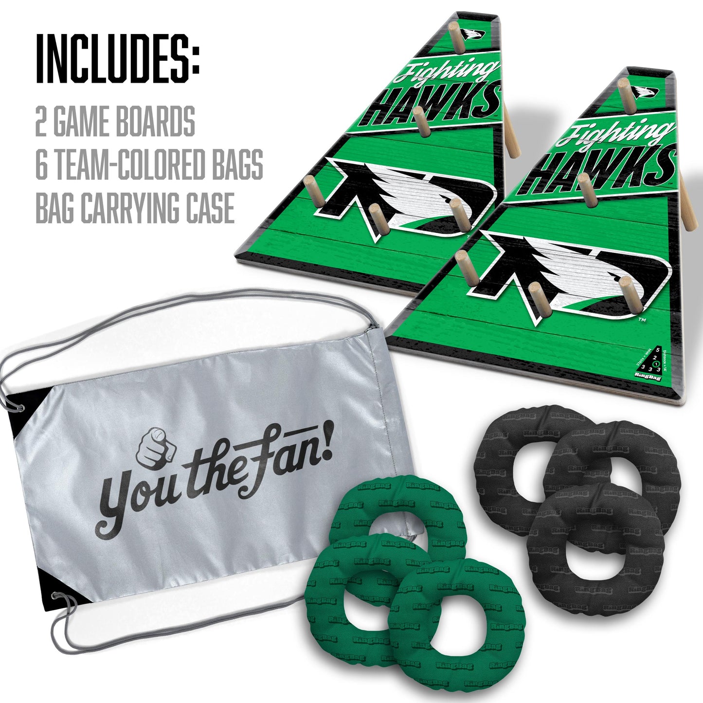 NCAA North Dakota Fighting Hawk Ringbag Outdoor Game