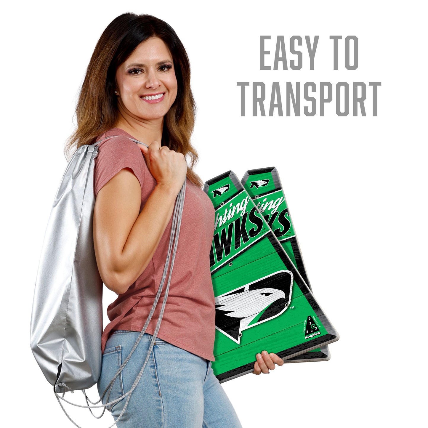 NCAA North Dakota Fighting Hawk Ringbag Outdoor Game