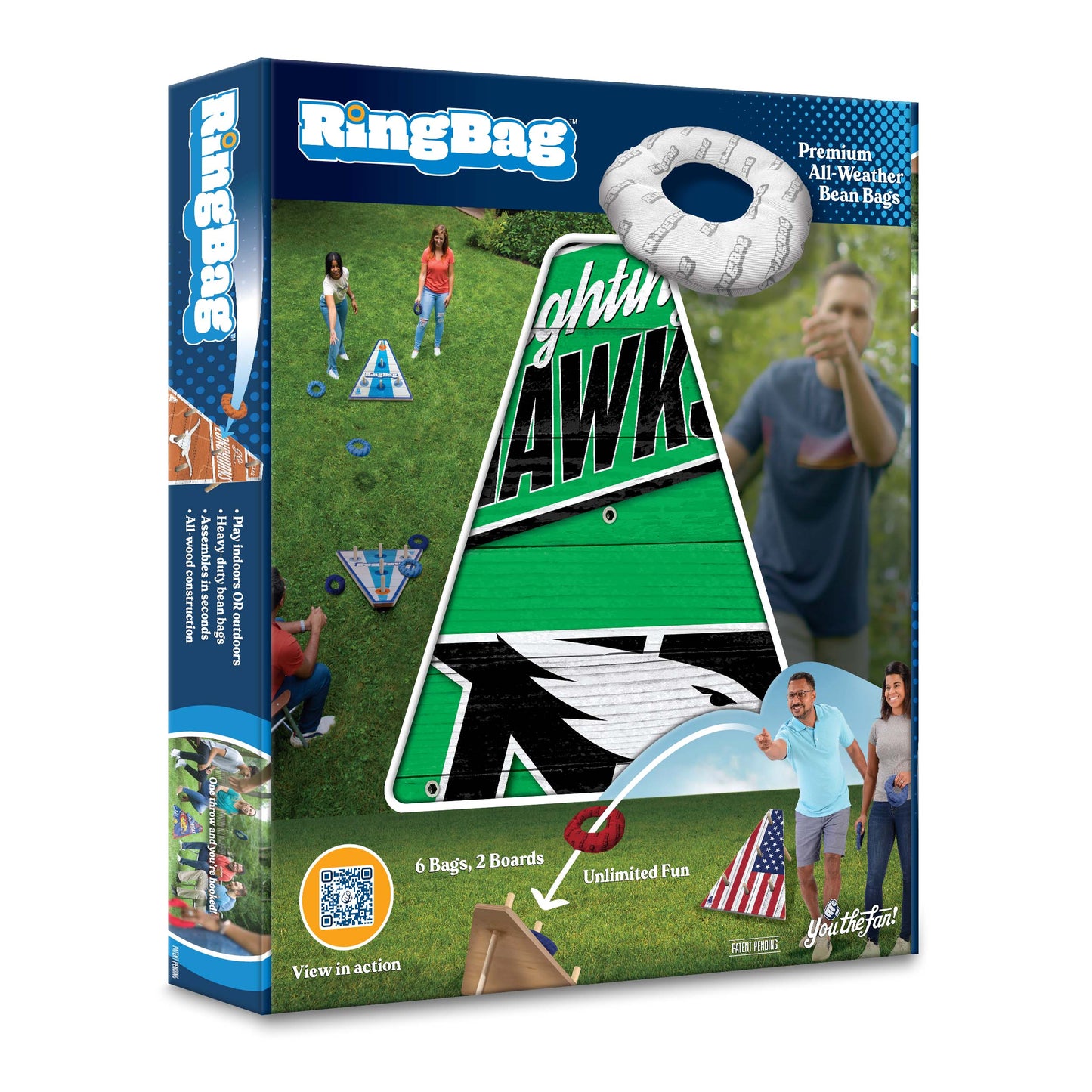 NCAA North Dakota Fighting Hawk Ringbag Outdoor Game