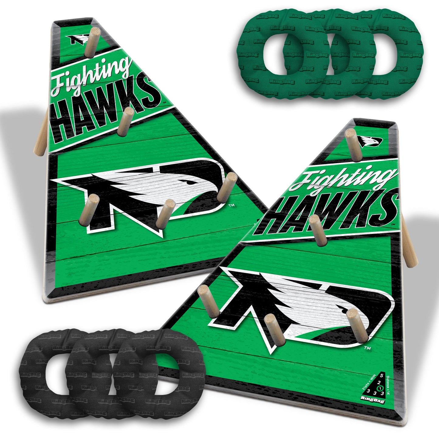 NCAA North Dakota Fighting Hawk Ringbag Outdoor Game