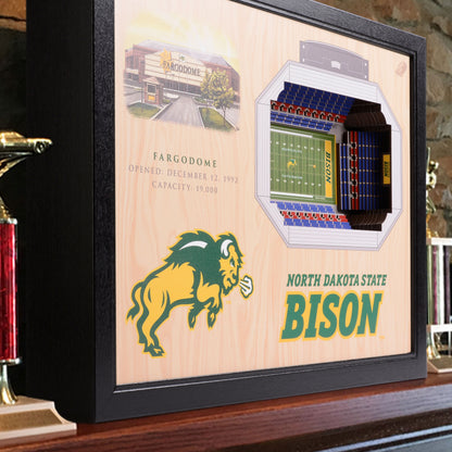 NCAA North Dakota State Bison 25-Layer StadiumView Wallart