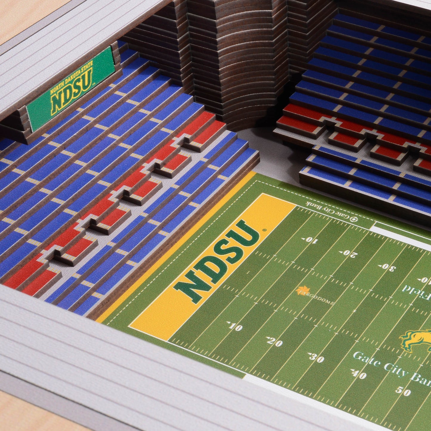 NCAA North Dakota State Bison 25-Layer StadiumView Wallart