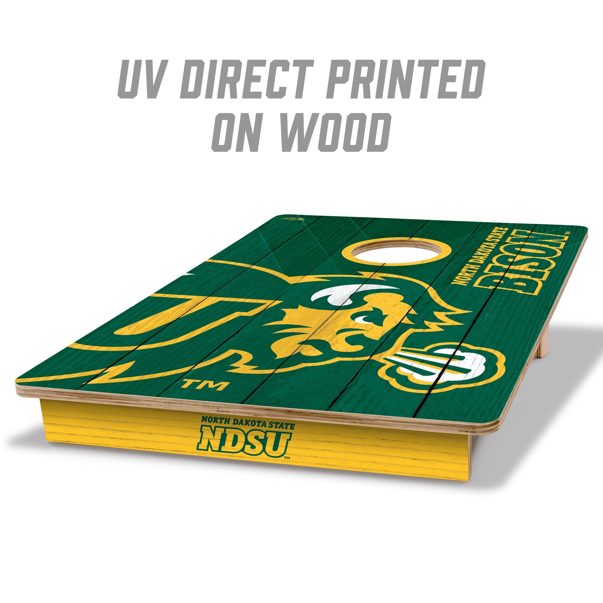 NCAA North Dakota State Bison 2' X 3' All-Wood Cornhole Set - Alt 1