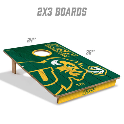 NCAA North Dakota State Bison 2' X 3' All-Wood Cornhole Set - Alt 4