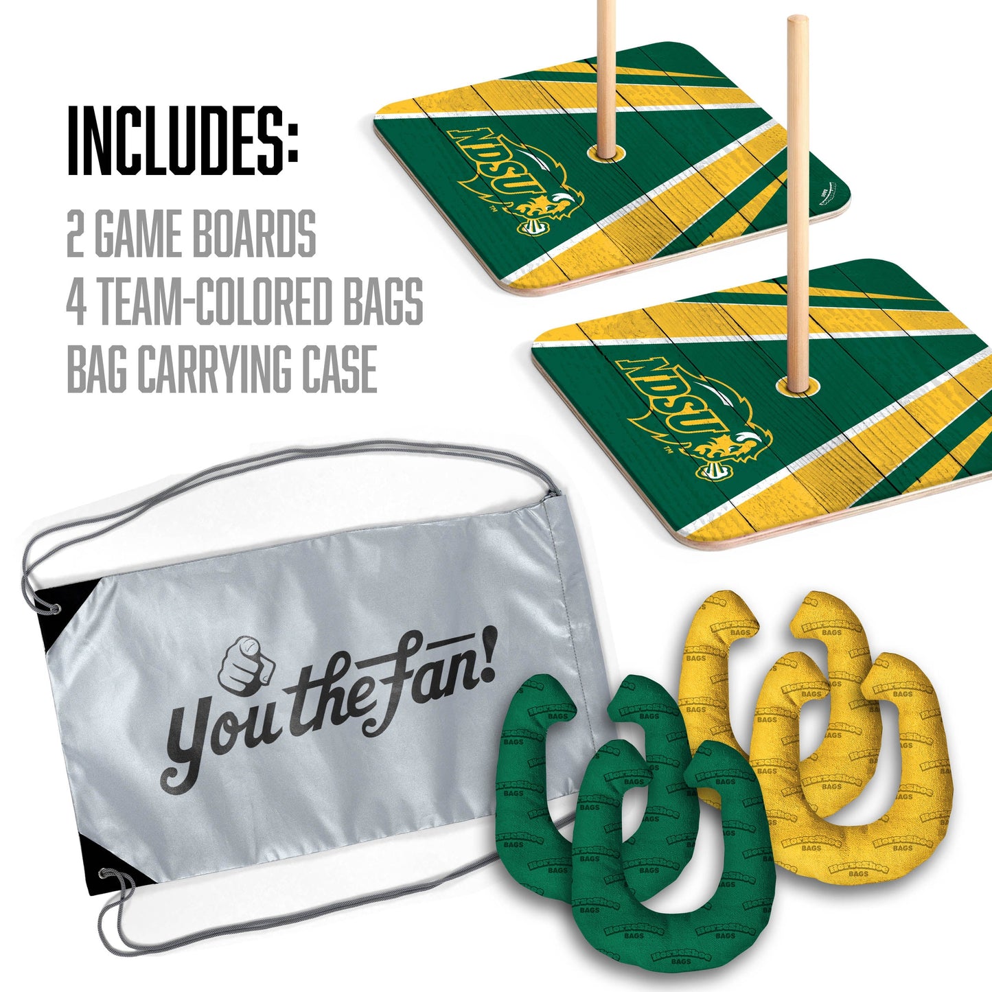 NCAA North Dakota State Bison Horseshoe Bag Game