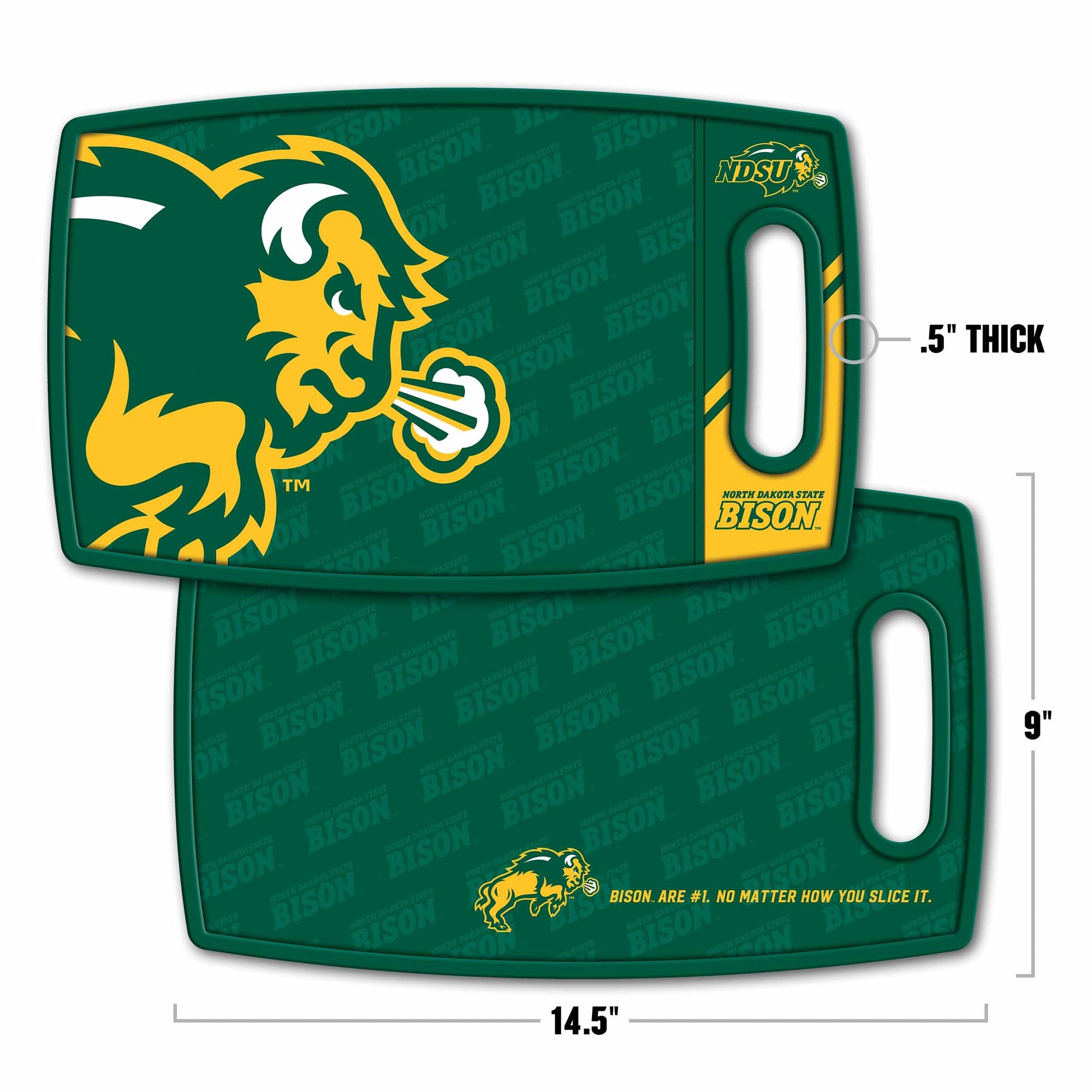 North Dakota State Bison Logo Series Cutting Board Alt 1