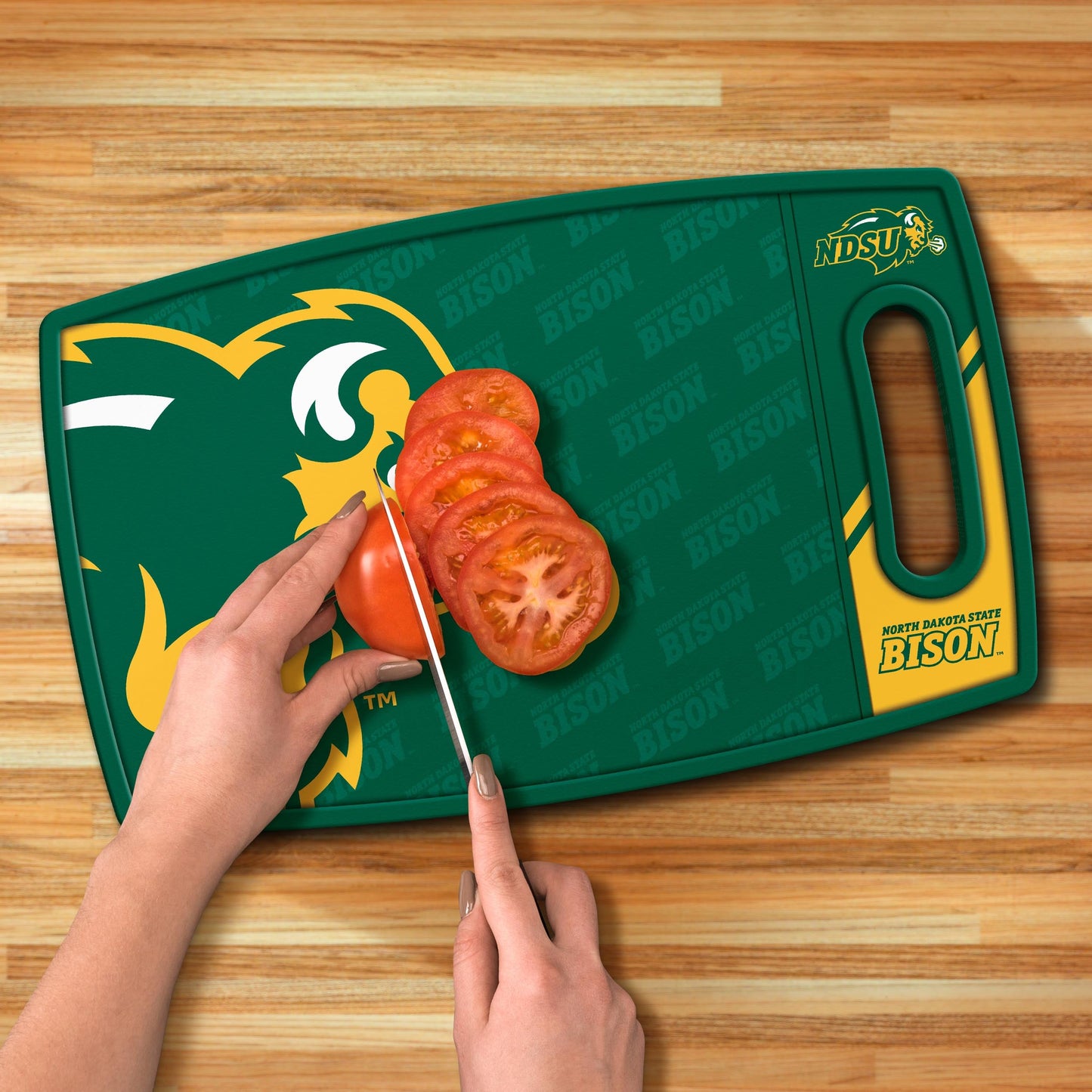 North Dakota State Bison Logo Series Cutting Board Alt 3