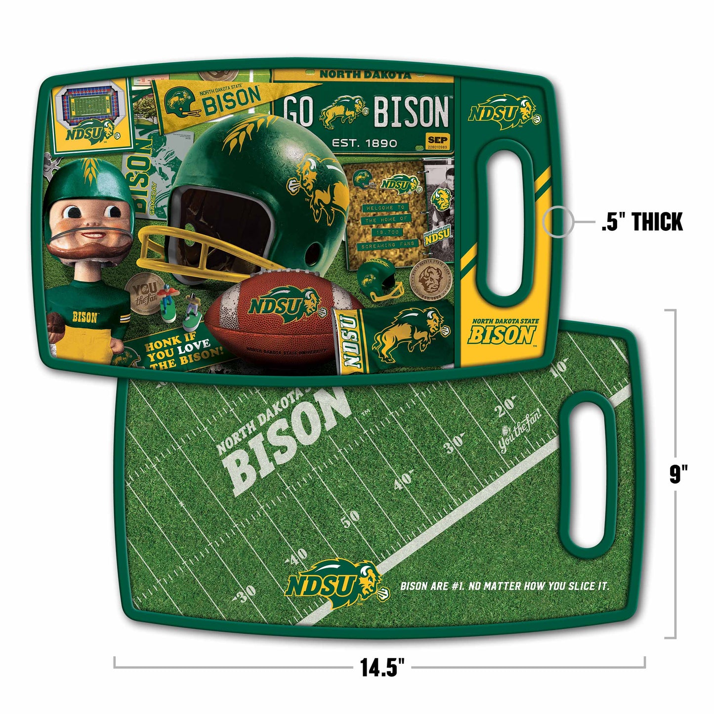 NCAA North Dakota State Retro Series Cutting Board