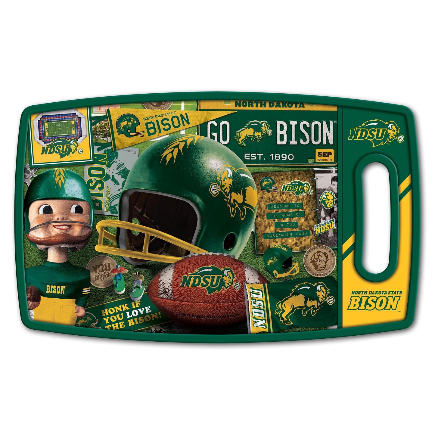 NCAA North Dakota State Retro Series Cutting Board